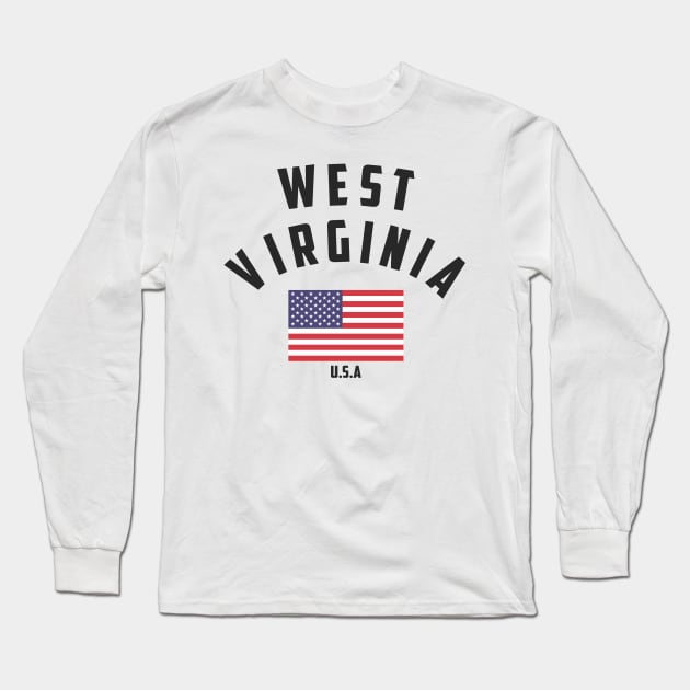 West Virginia Long Sleeve T-Shirt by C_ceconello